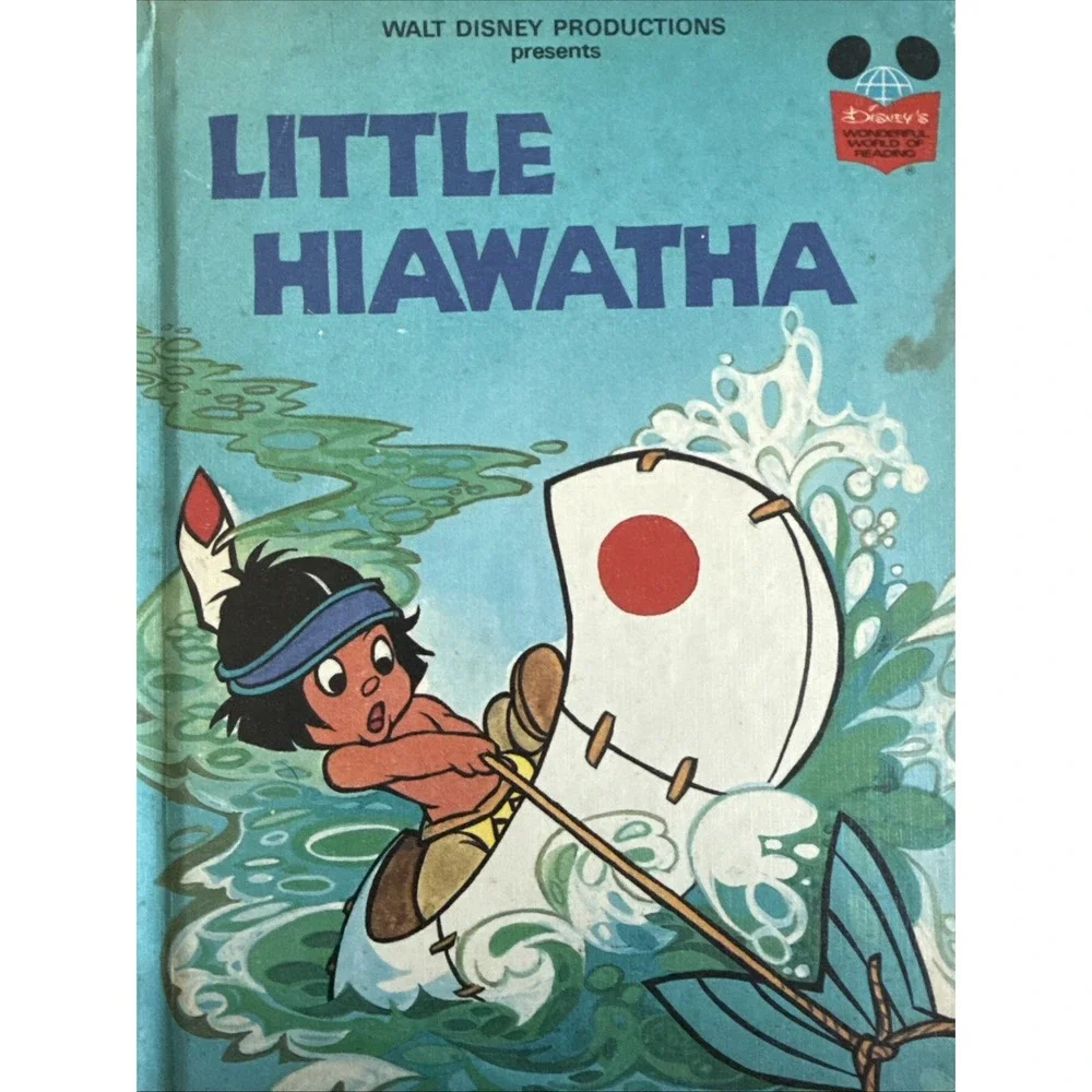 Vintage Little‎ Hiawatha Disney's Wonderful World of Reading Hardcover 1978